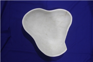 White Alabaster Luxurious Decorative Bowl