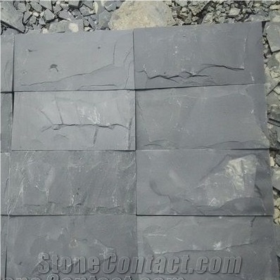 Black Slate Wall Cladding Roof Tiles