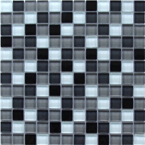 Crystal White Glass Mosaic Swimming Pool Tiles