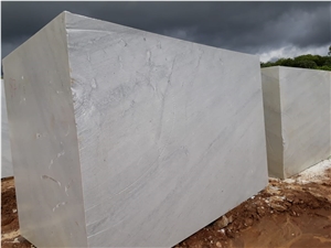 San Pellegrino Marble Block, Brazil White Marble