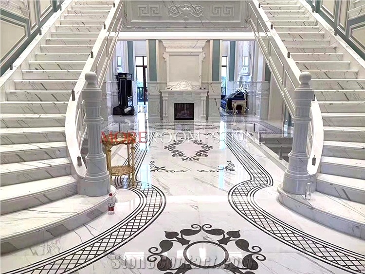 High End Hotel Project Marble Flooring Medallions
