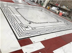 High End Hotel Project Marble Flooring Medallions