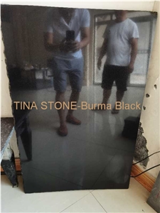 Burma Black Granite Tiles Slabs Flooring Skirting