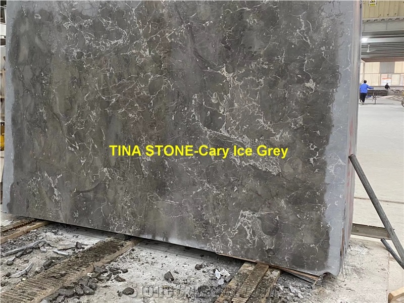 Cary Ice Grey Marble Tiles Slabs Bathroom Cladding