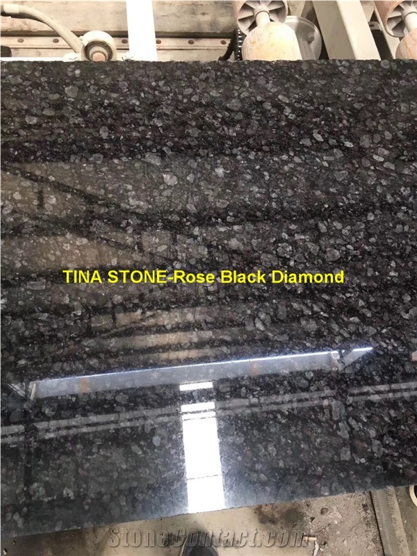 Rose Black Diamond Granite Tiles Slabs Cladding