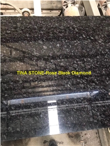 Rose Black Diamond Granite Tiles Slabs Cladding