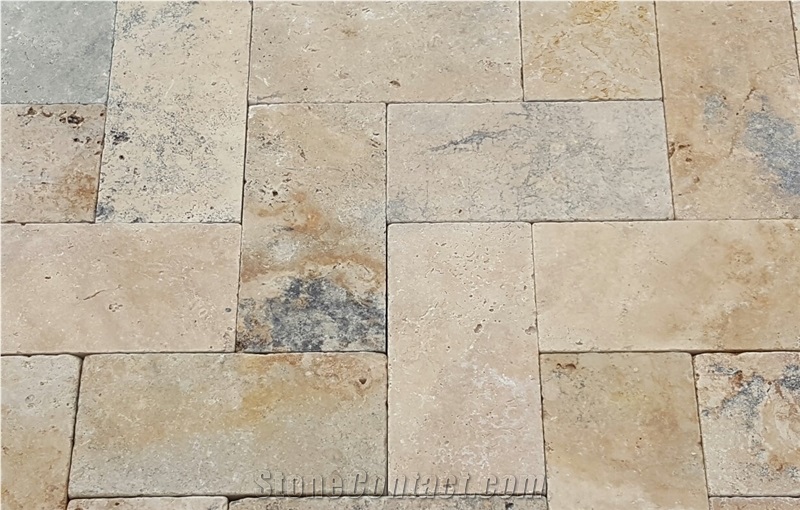 Country Classic Travertine Tumbled Pavers