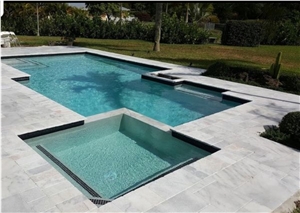 Ice Marble Tumbled French Pattern Pool Deck Paver