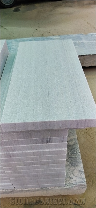 White Quartzite Dropface, Paving, Slabs and Step