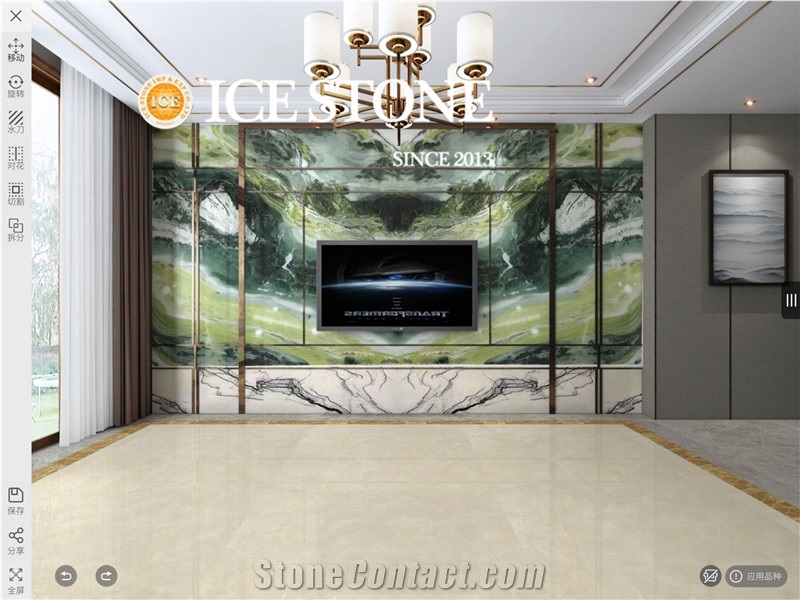 Chinese Dreaming Green Marble Wall Covering Tiles