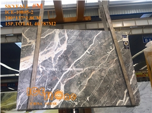 Chinese Skyfall Grey Marble Good Transparent Countertop