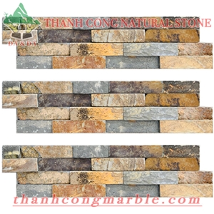 Golden Ochre Stone Wall Cladding Panels