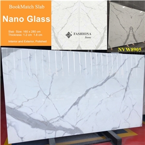Bookmatch Nano Glass Marble, Interior & Exterior.