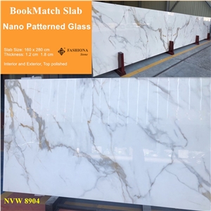 Nano Patterned Glass, Book Match Slab Nano Stone Slabs
