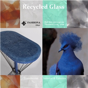 Translucent Recycled Glass Table Tops