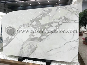 New Polished Italy Calacatta Gold Marble Slabs