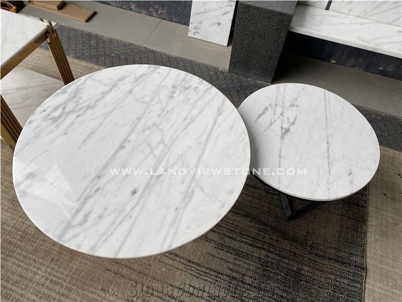 New Carrara White Marble Bianco Statuario Table