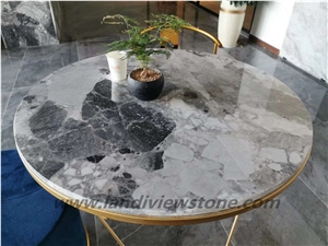 Pandora Grey Marble Desk Table Top Countertop