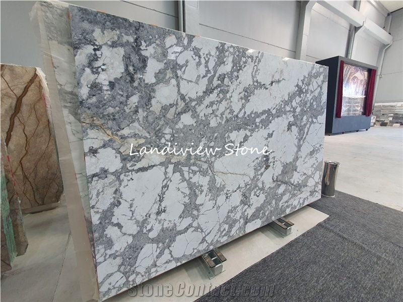 Pontevecchio Invisible Grey Marble Slab Tiles