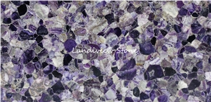 Purple Fluorite Agate Lilac Amethyst Semiprecious