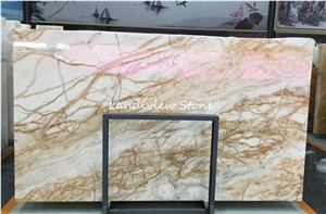 Translucent Spider Marble Yellow Wall Tile