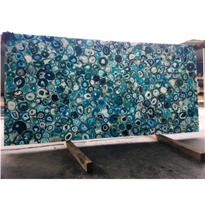 Luxury Stone Blue Agate Slabs for Wall Decoration