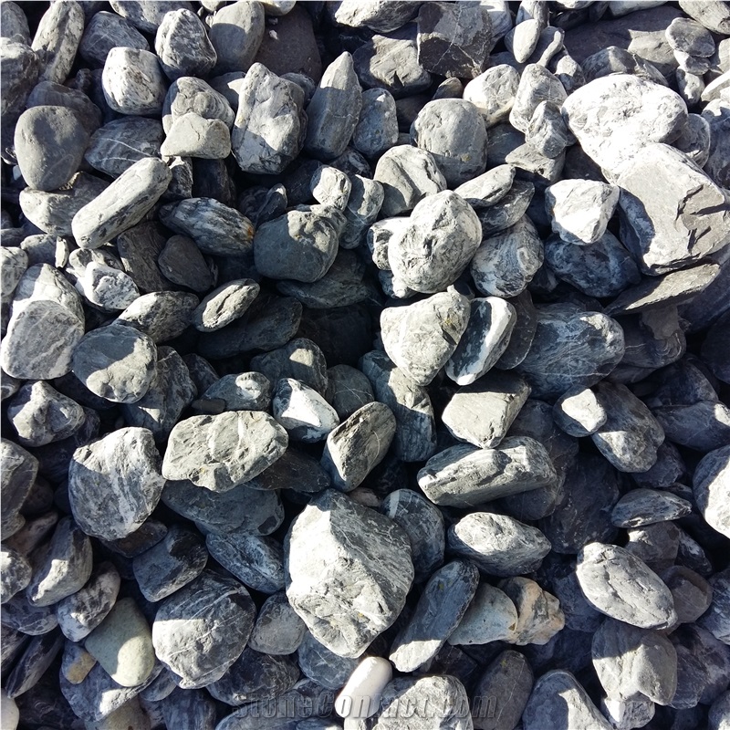 Un-Polish Natural Black Pebble Stone