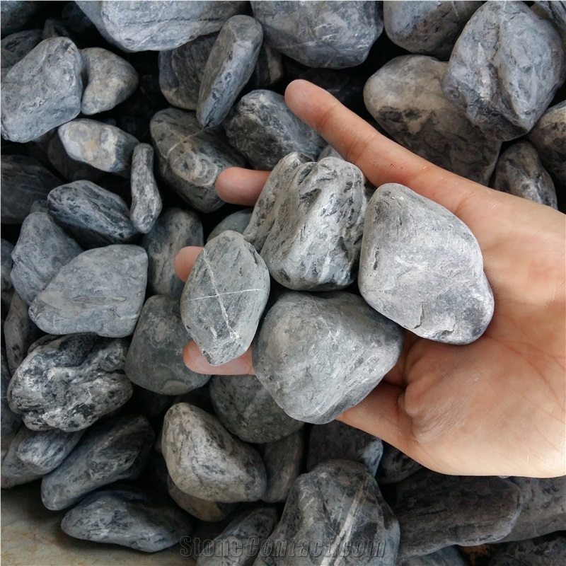Un-Polish Natural Black Pebble Stone