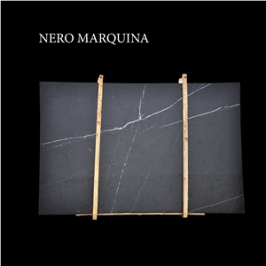 Nero Marquino, Black Orion Marble Slabs