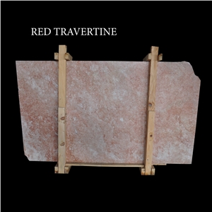 Red Travertine Slabs and Tiles, Pink Travertine