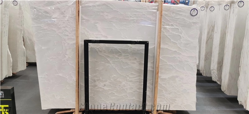 China Cary Ice Marble Jade Floor Stone Tile Slab