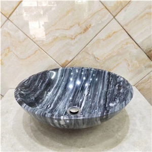 China Palissandro Marble Round Sink Basin Bowls