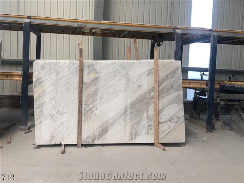India Swiss White Marble Wall Stone Tile Slab