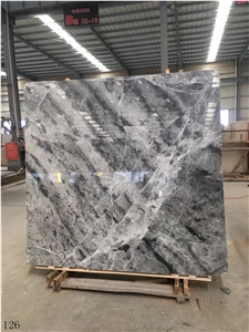 Turkey Mystic Grey Marble Wall Stone Tile Slab