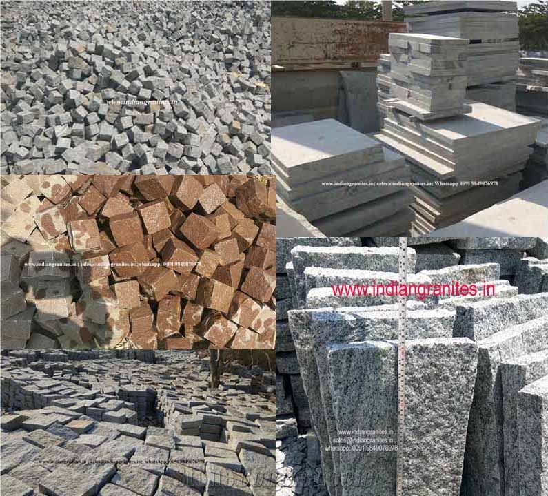 Granite Cobble Stone,Cubes,Pavings
