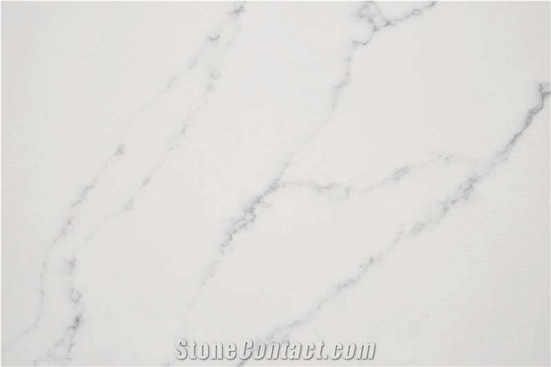 Calacatta White Artificial Stone Quartz Slab Stone