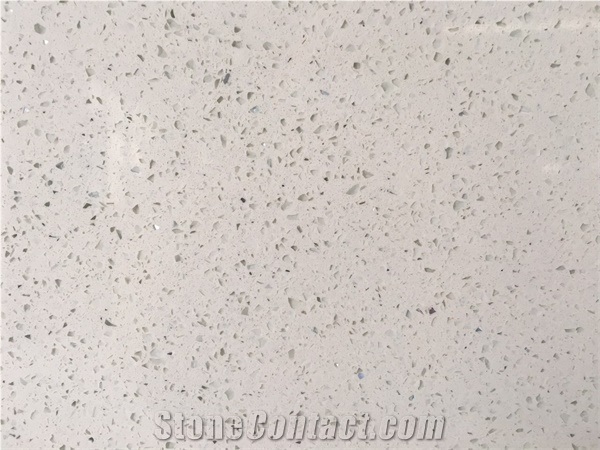 New White Calacatta Quartz Slab Artificial Stone