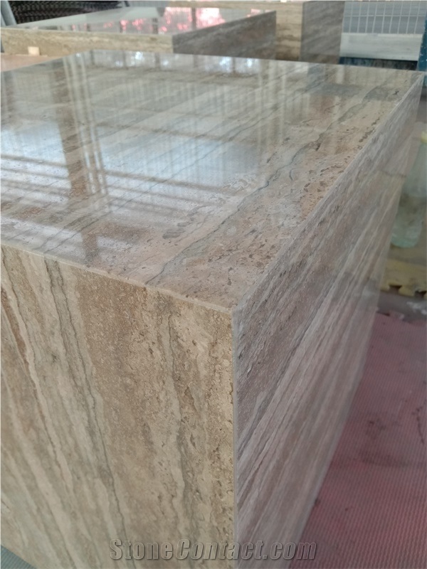 Silver Grey Travetine Tiles Slabs Natural Marble