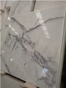 China Crystal White Marble with Black Texture