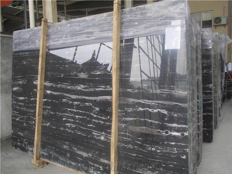 Polished Honed Cheap Marble Silver Dragon Slabs