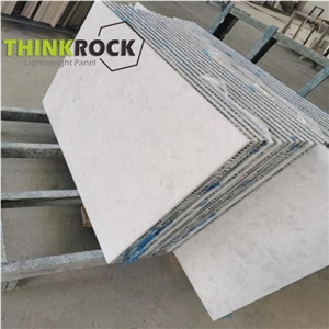 Crystal White Marble Lightweight Composite Honeycomb Backed Wall Panels