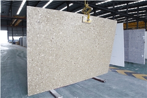 Beige Artificial Stone Slab for Floor Tiles