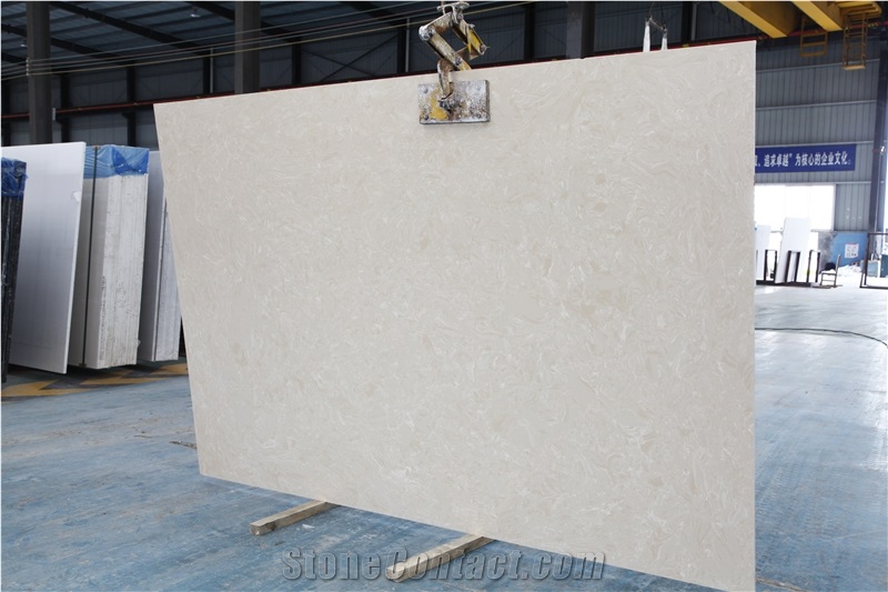 Golden Artificial Stone Slab for Floor Tiles