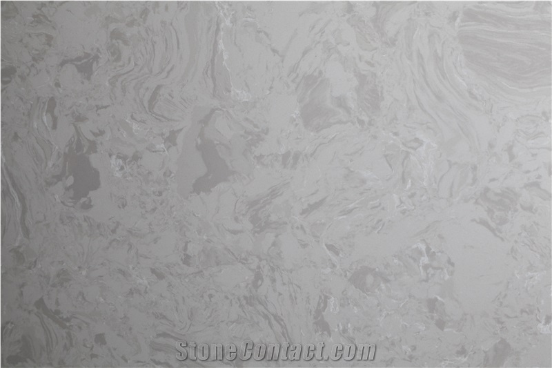 Xixi Grey Artificial Stone Slab for Floor Tiles