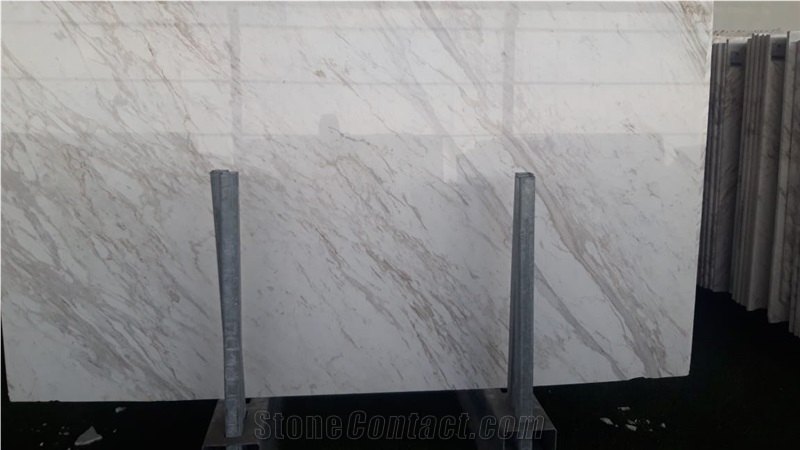 Butterfly Volakas Slabs and Tiles White Marble