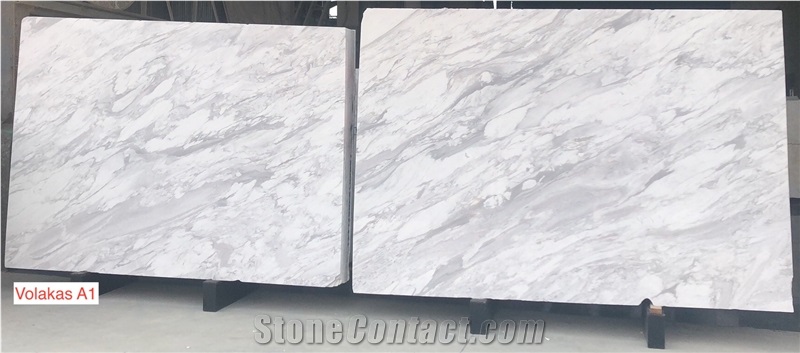 Volakas Marble Slabs and Tiles White Marble