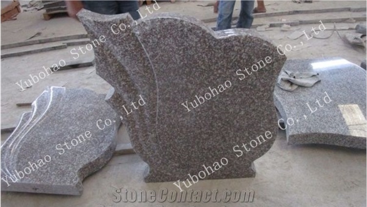 Old G664/Romania Popular Upright Granite Headstone