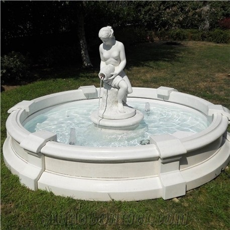 Statuario Marble Sculptured Fountain