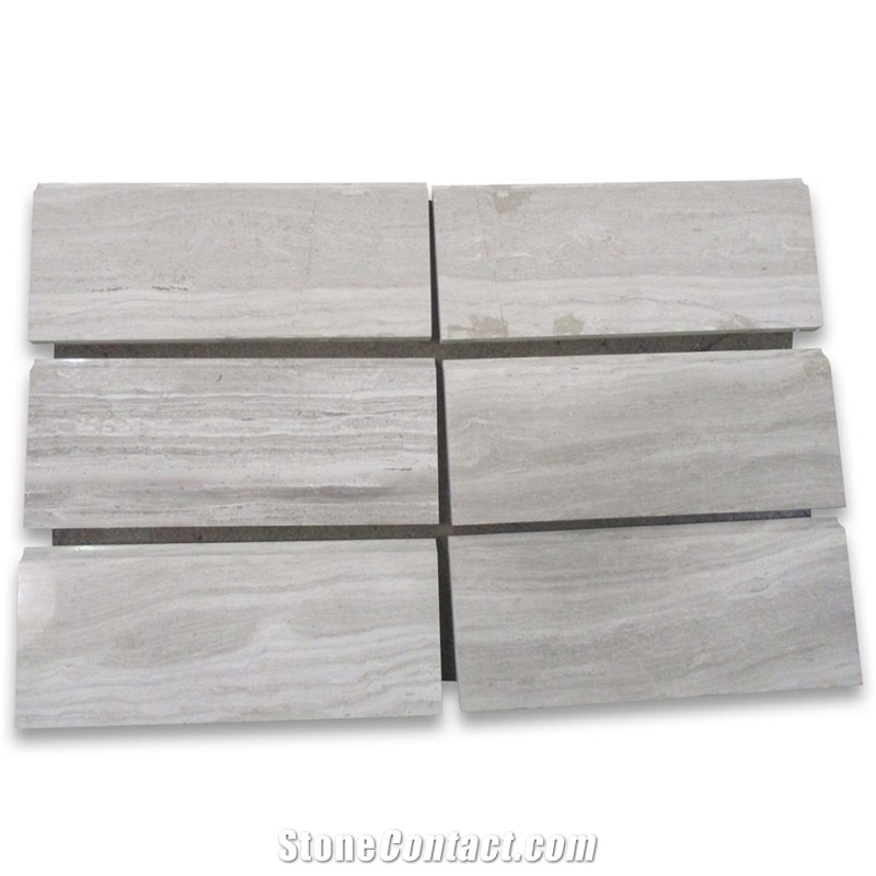 Athens Silver Cream Marble Baseboard Molding Tile
