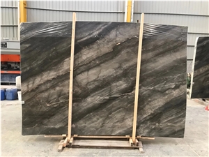 Beautiful 45° Grey Marble Slabs for Hotel Project